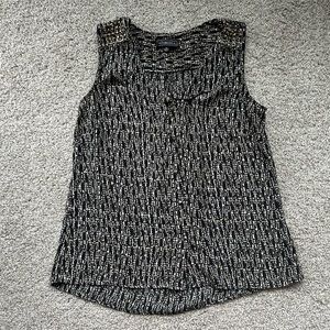 Elementz medium black multicolored sleeveless top